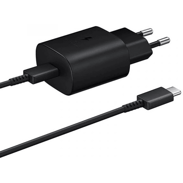 Carregador Super Fast Charger USB-C 25W c/ Cabo 1 metro (Preto) - SAMSUNG 