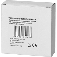 Carregador Qi Indução de Embutir (Ø 70mm) - ORNO