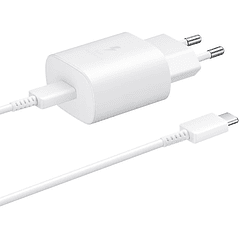 Carregador Super Fast Charger USB-C 25W c/ Cabo 1 metro (Branco) - SAMSUNG