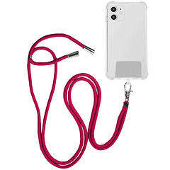 Cordão de Suspensão Universal c/ Cartão para Smartphones (Fúcsia) - COOL