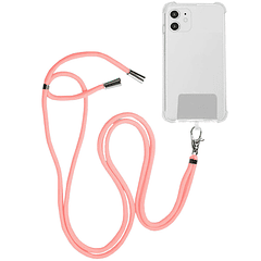 Cordão de Suspensão Universal c/ Cartão para Smartphones (Rosa) - COOL
