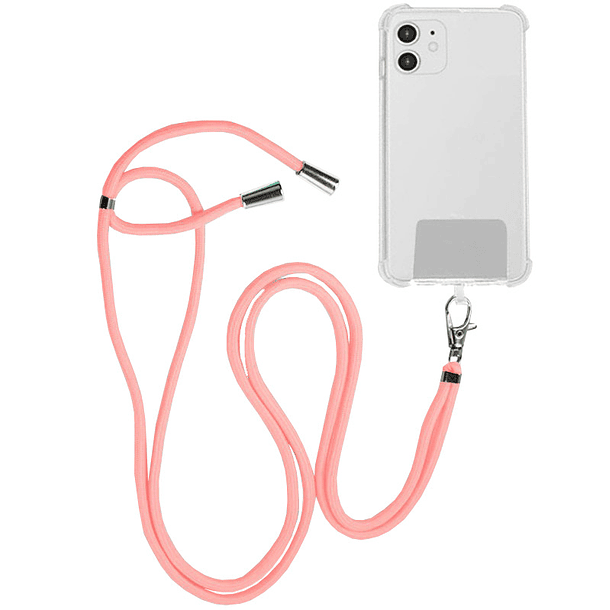 Cordão de Suspensão Universal c/ Cartão para Smartphones (Rosa) - COOL 
