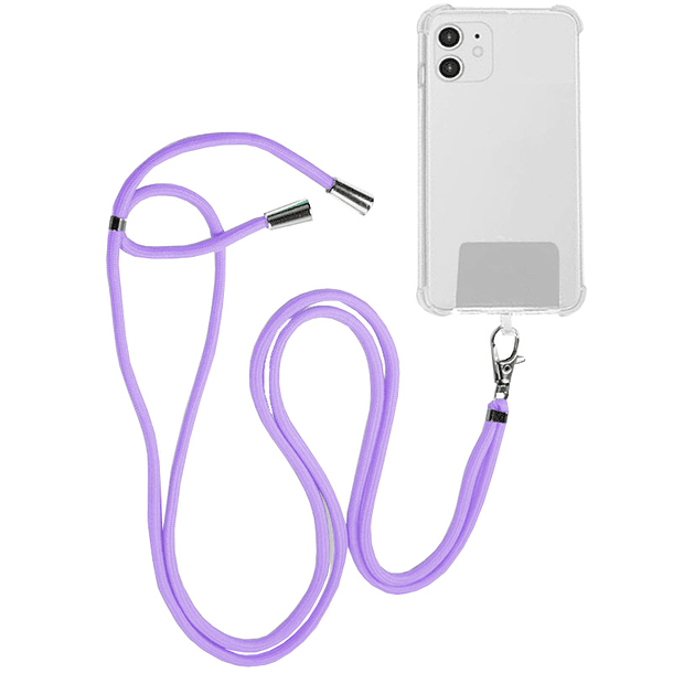 Cordão de Suspensão Universal c/ Cartão para Smartphones (Violeta) - COOL 1