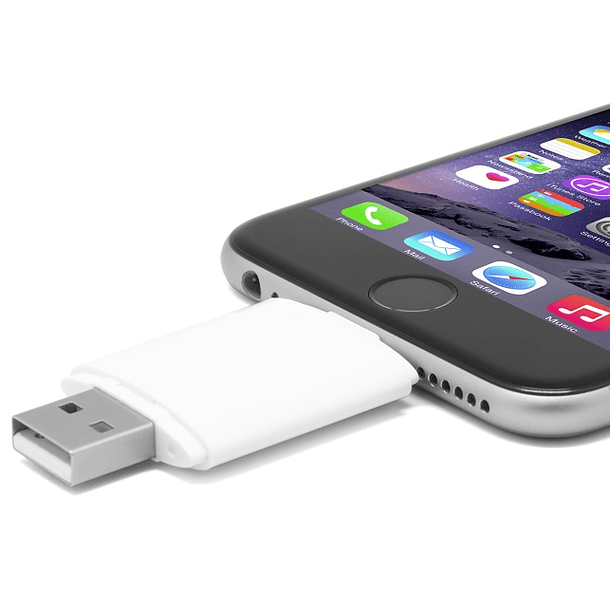 Leitor Cartões 2 em 1 (USB e Iphone Lightning USB) 3