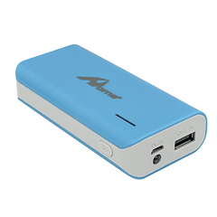 Banco Portatil de Energia (POWER BANK) USB 5V 5200mAh c/ Lanterna - Azul