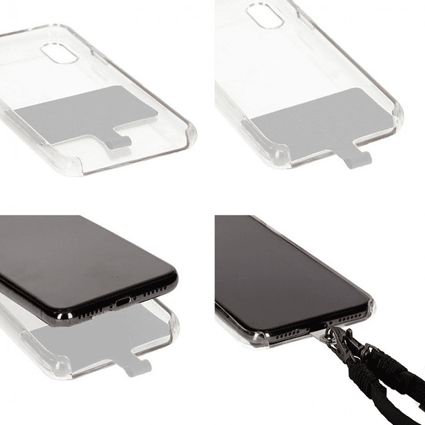 Cordão de Suspensão Universal c/ Cartão para Smartphones (Castanho) - COOL 3