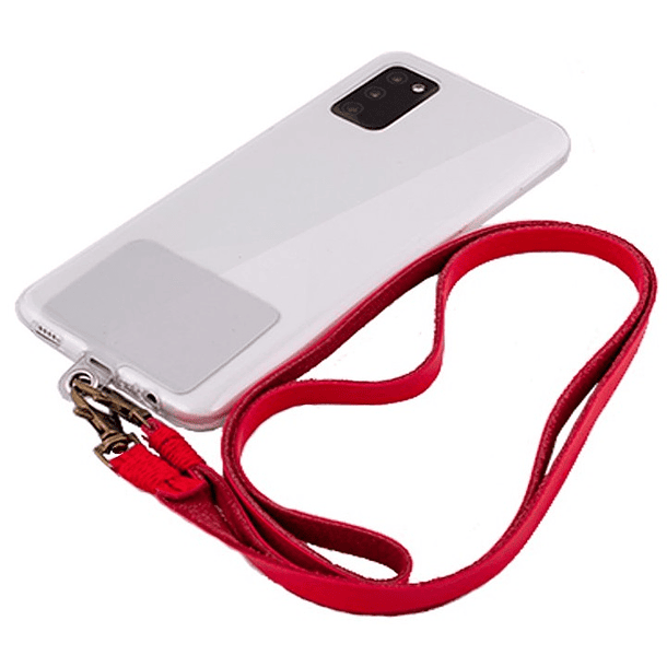 Cordão de Suspensão Universal c/ Cartão para Smartphones (Vermelho) - COOL 1