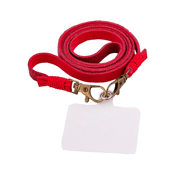 Cordão de Suspensão Universal c/ Cartão para Smartphones (Vermelho) - COOL 2