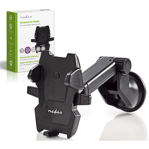 Suporte Universal Articulável Auto (56~85mm) c/ Ventosa p/ Smartphone - NEDIS 1