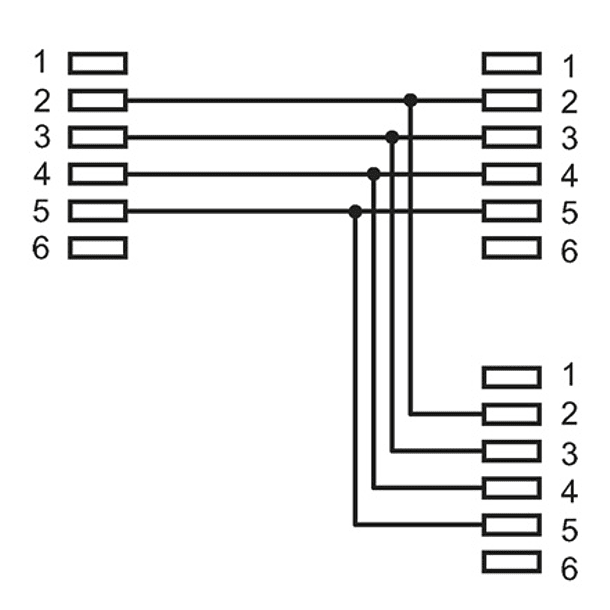 Ficha Dupla Telefone RJ11 (4 Pinos) Femea 2