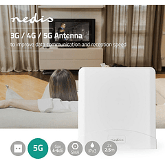 Antena Amplificada 3G/4G/5G/GSM com 2 Cabos de 2,5 mts - NEDIS