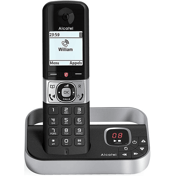 Telefone Fixo s/ Fios F890 Voice (Preto) - ALCATEL 1