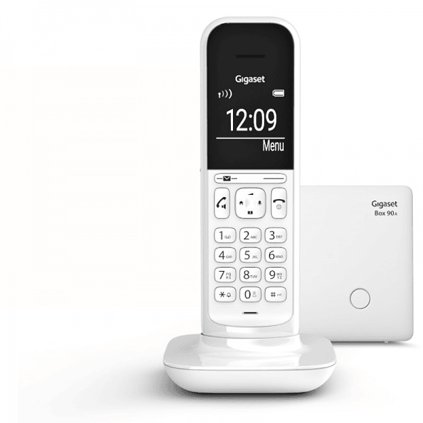 Telefone Digital s/ Fios Rede Fixa SI-CL390B (Branco) - GIGASET 1