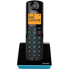 Telefone Fixo s/ Fios S280 (Preto/Azul) - ALCATEL