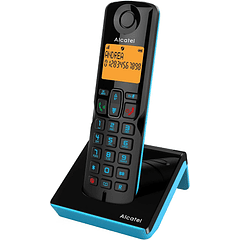 Telefone Fixo s/ Fios S280 (Preto/Azul) - ALCATEL