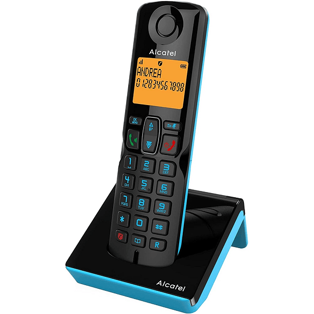 Telefone Fixo s/ Fios S280 (Preto/Azul) - ALCATEL 2
