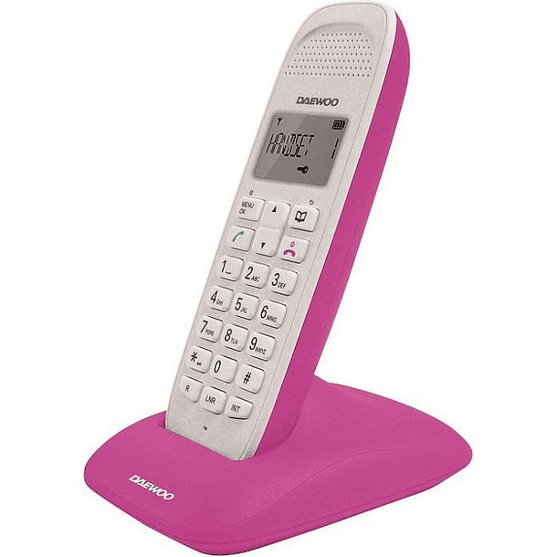 Telefone s/ Fios DTD1250PK (Branco/Rosa) - DAEWOO 1