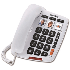 Telefone Fixo DTC760 Teclas Grandes (Branco) - DAEWOO