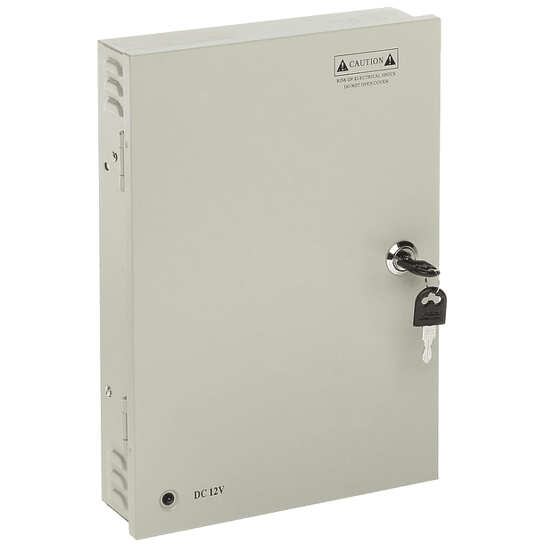 Caixa Segurança / Fonte Alimentação Comutada 12VDC 100W 8A (9 Saídas) 3
