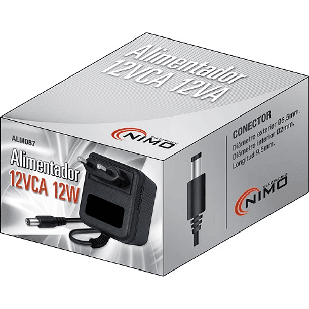 Alimentador AC-AC 12V 1A - NIMO 2