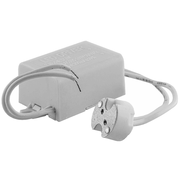 Fonte Alimentação (LED DRIVER) 12VDC 3W c/ Suporte MR16 1