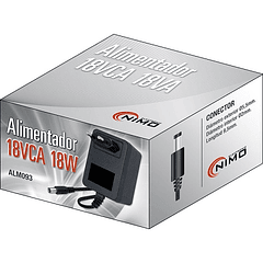 Alimentador AC-AC 18V 1A - NIMO