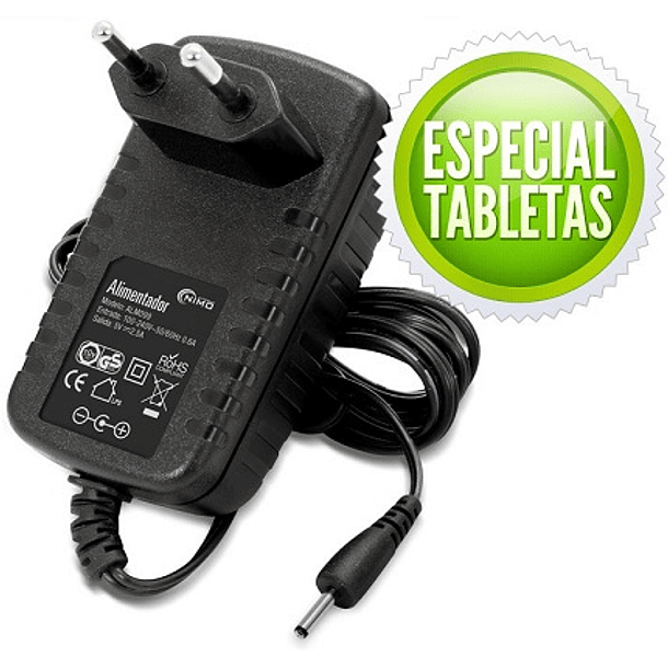 Alimentador p/ TABLETS 5V 2,5A - NIMO 1