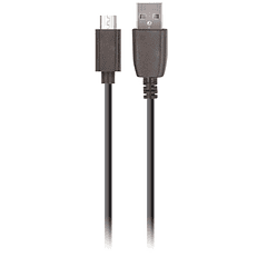Alimentador/Carregador USB 5V 2.1A Preto c/ Cabo USB -> MicroUSB Fast Charge (1 metro) - MAXLIFE