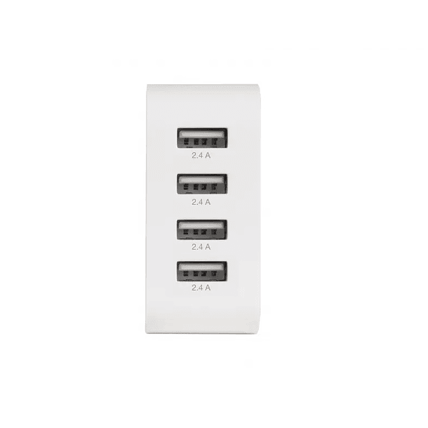 Carregador 4x USB 5V / 2,4A (Branco) - FONESTAR 2