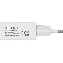 Carregador USB 5V / 2A 10W (Branco) - AISENS