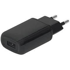Alimentador Compacto c/ Porta USB 5V 2,1A (Preto) - BLOW