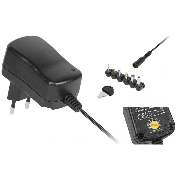 Alimentador AC/DC Universal 3 ~ 12V 500mA - KEMOT 1