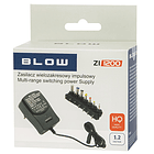 Alimentador AC/DC Universal 3/4,5/6/7,5/9/12V 1200mA - BLOW 2