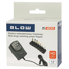 Alimentador AC/DC Universal 3/4,5/6/7,5/9/12V 1200mA - BLOW