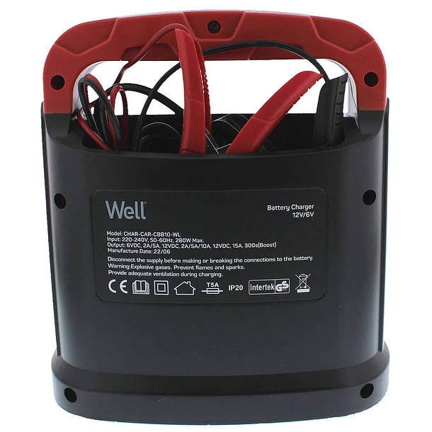 Carregador de Baterias 6/12V 10A - WELL 3