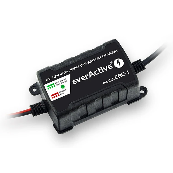 Carregador de Baterias AGM/Ácido/Gel Automático 6/12V 1000mAh - everActive 2