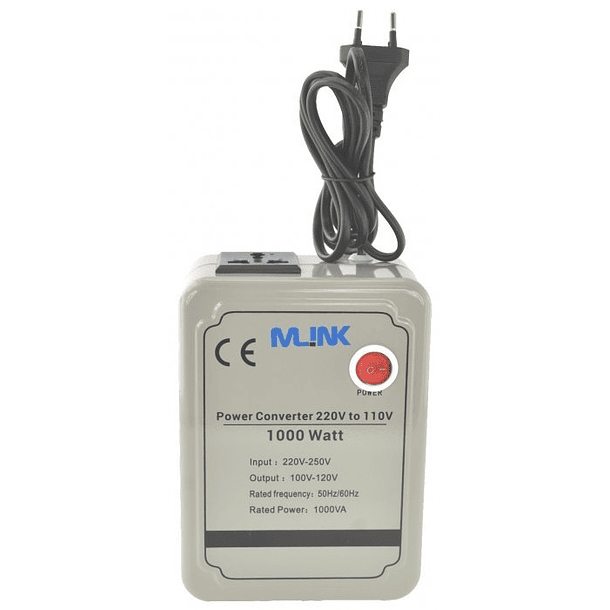 Conversor 220V ->110V 1000W - MLINK 1