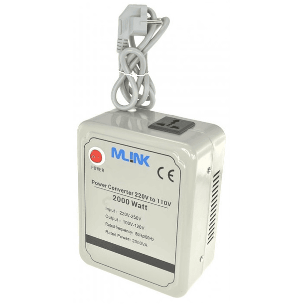 Conversor 220V ->110V 2000W - MLINK 1