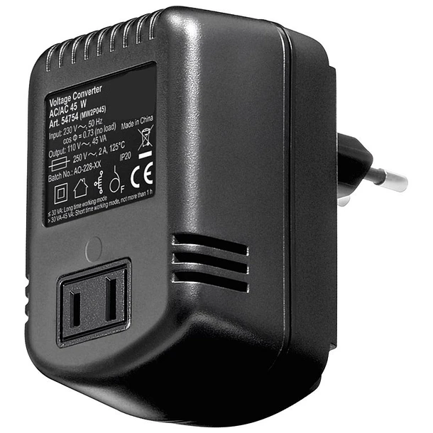 Conversor de Corrente 220 -> 110V / 45W - NEDIS 1