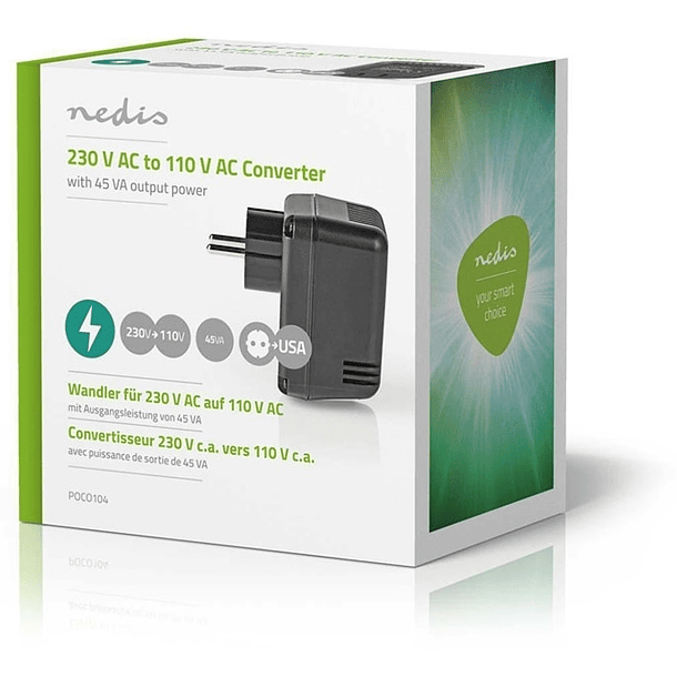 Conversor de Corrente 220 -> 110V / 45W - NEDIS 2