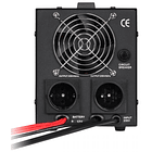 Conversor 12V -> 220V 500W (ONDA PURA) Estabilizador Tensão c/ Função Carregamento Bateria (Preto) 2