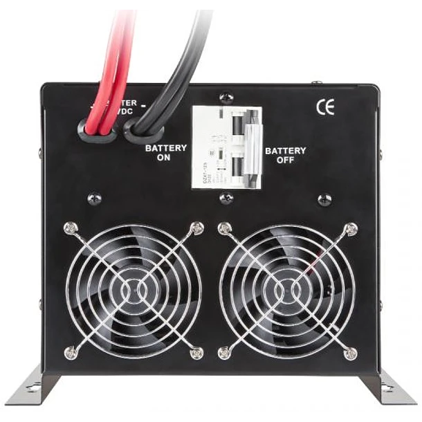 Conversor 12V -> 220V 500W (ONDA PURA) Estabilizador Tensão c/ Função Carregamento Bateria (Preto) 3