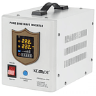 Conversor 12V -> 220V 500W (ONDA PURA) Estabilizador Tensão c/ Função Carregamento Bateria (Branco) 1