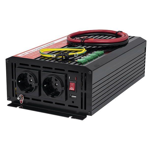 Conversor ONDA PURA 12V -> 220V 1000W USB 1