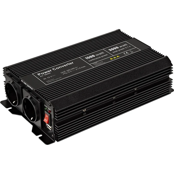 Conversor 12V -> 220V 1500W USB - GOOBAY 