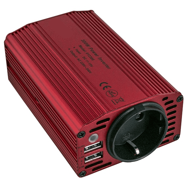 Conversor 12-220V 300W c/ USB (Onda Sonosoidal Modificada) 1
