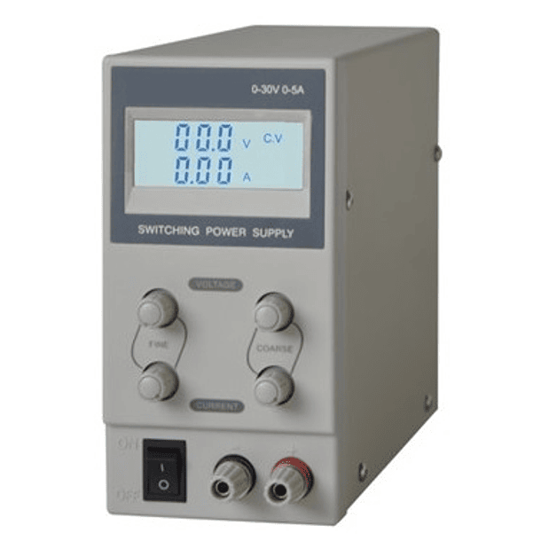 Fonte Alimentação Regulável 0~30V 0~5A c/ Visor LCD 1