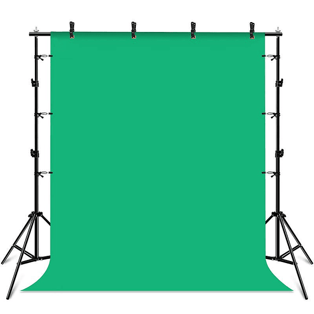 Stand p/ Estúdio Fotográfico (2 x 2 mts) + 3 Telas - PULUZ 2