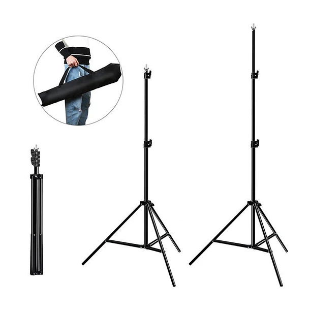 Pack Candeeiro LED c/ Espelho + Tripé Extensível (2 mts) p/ Estúdio Fotográfico 3