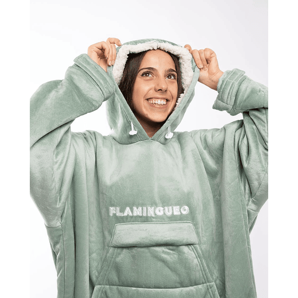 Cobertor Hagrid Cozy c/ Mangas e Bolso (Verde) - FLAMINGUEO 4